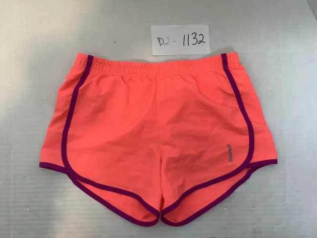 REEBOK Athletic Running Shorts Fully Lined Elastic Waist Pink Girls size Small