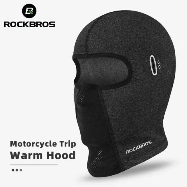 ROCKBROS Balaclava Winter Cycling Cap Men's Windproof Hats Fleece Thermal Mask