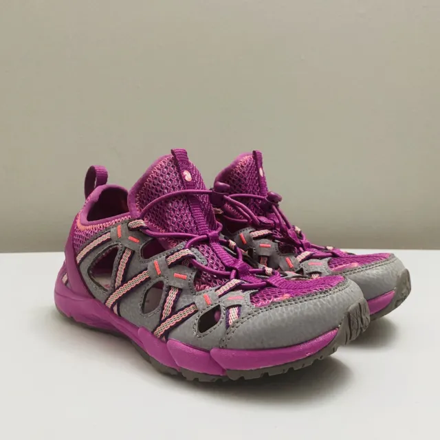 Merrell MK161229 Purple Hydro Shoes Kids Girls Size 2M Water Sandal Drawstring