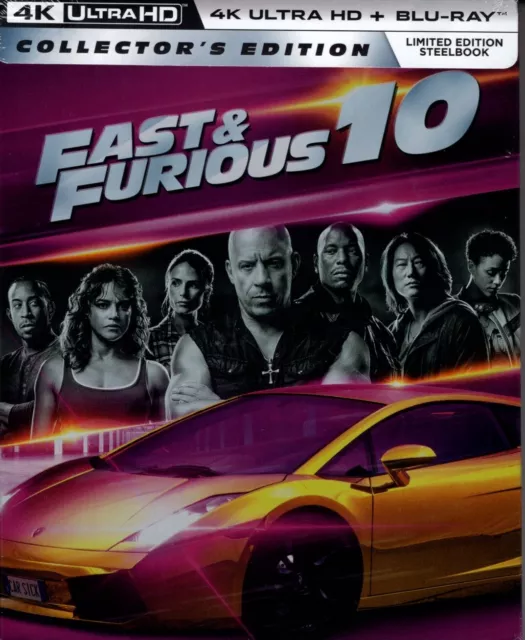 Fast X (Fast & Furious 10) 4K Ultra- HD (2023) 2 blu ray Métal Box