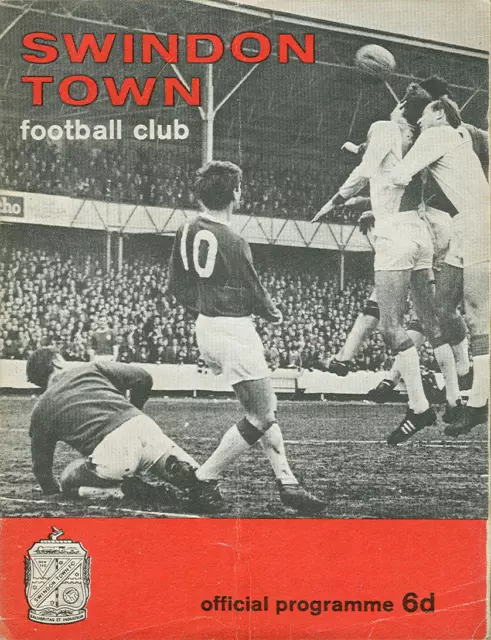 Football Programme - Swindon Town v Walsall - Div 3 - 18/4/1967