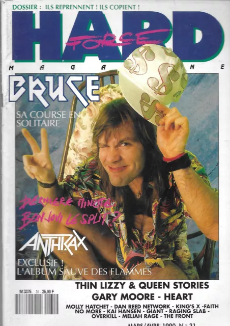 Revue: Hard Force Magazine n° 31 Thin Lizzy Moore Dickinson Anthrax Faith No...