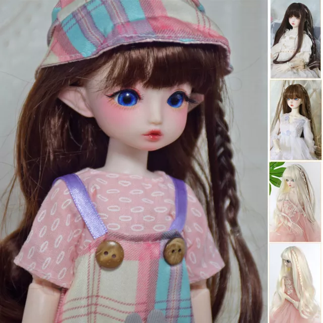 BJD SD Doll's Hair Soft Wig for 1/3 1/4 1/6 Ball Jointed BJD Dolls DIY Toys Wigs