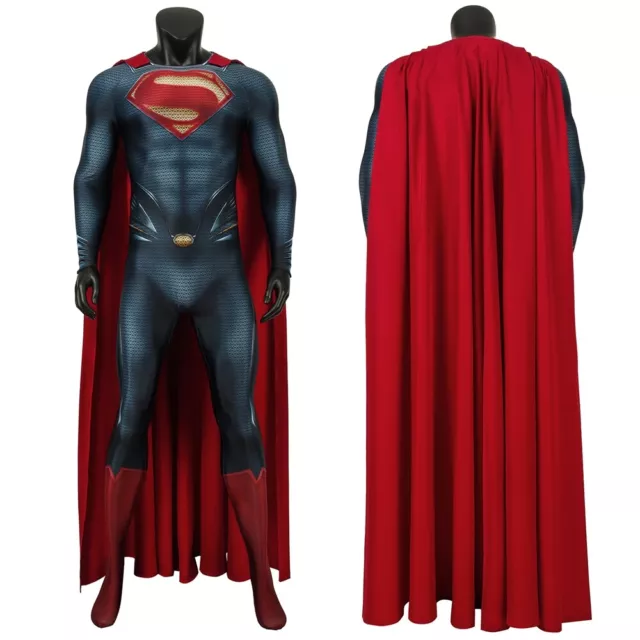 Superman Costume Clark Kent Man of Steel Cosplay Suit