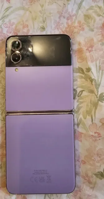 samsung galaxy z flip 4 mobile phone purple