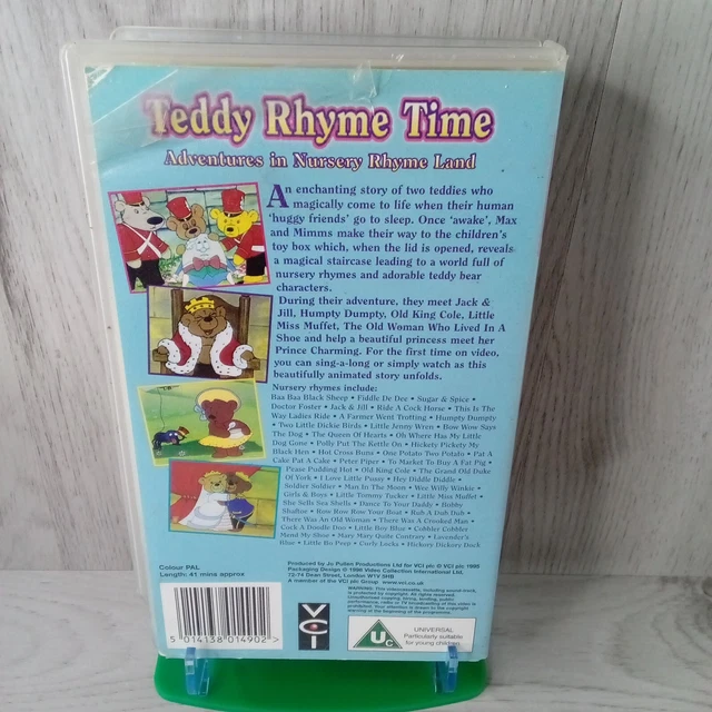 TEDDY RHYME TIME Nursery Vhs Rare Retro Vintage Series Movie £9.46