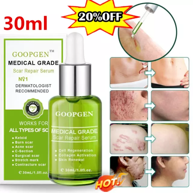 ¡Suero avanzado de reparación de cicatrices Goopgen, suero de reparación de cicatrices de grado médico Goopgen!