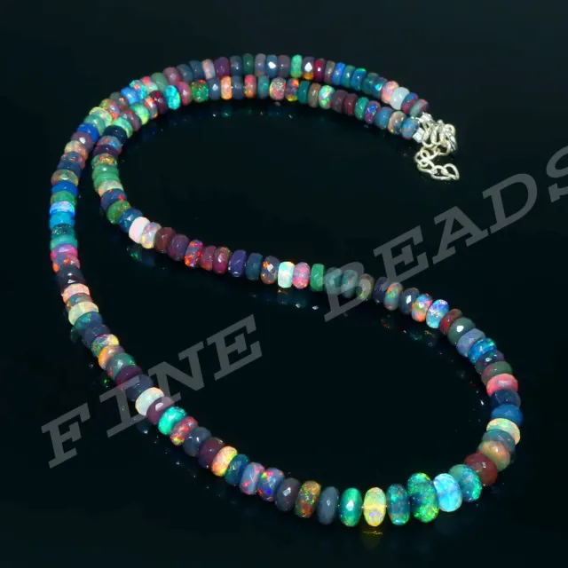 Opal Perlen Natürlich Glatt Äthiopische Halskette Schmuck Np-2803