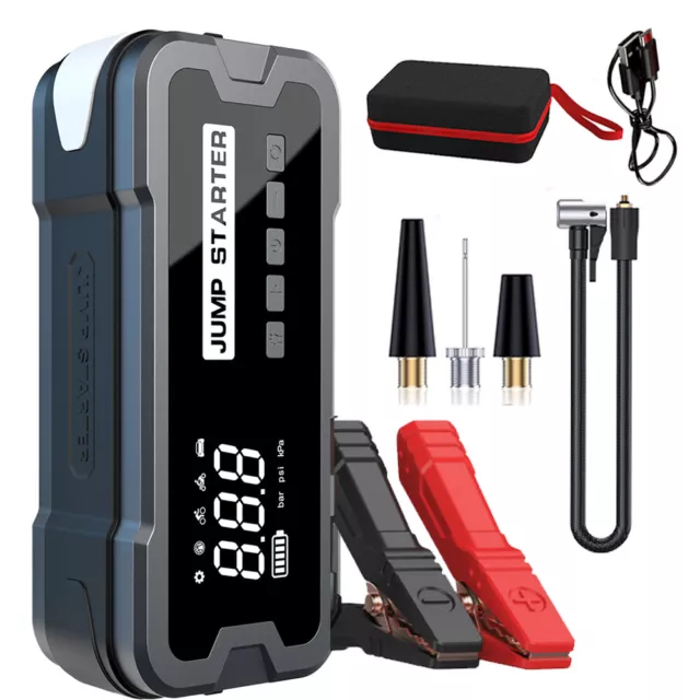 Jump Starter With Air Compressor,4000A Battery Charger Emergency Power Bank