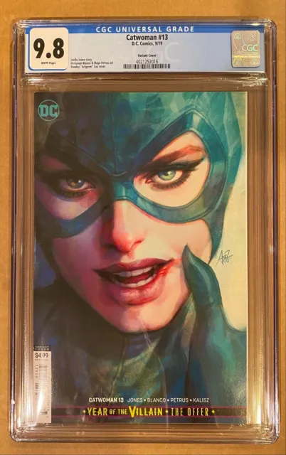 Catwoman # 13 Cgc 9.8! Artgerm Variant. (2019).