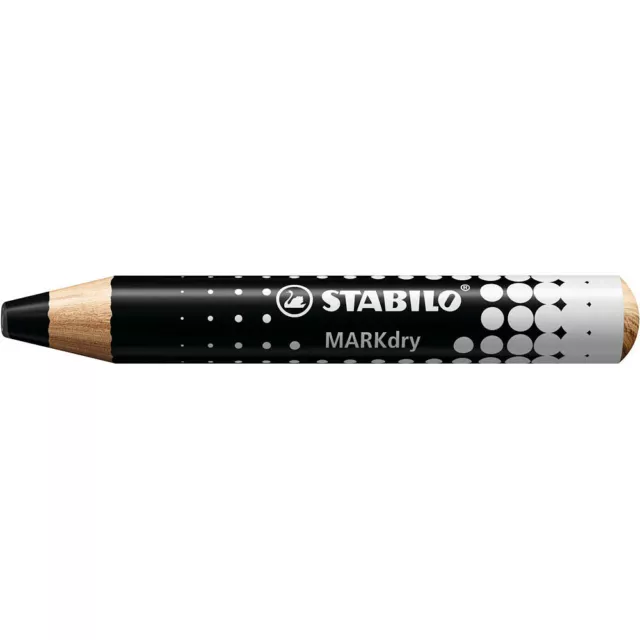 STABILO MARKdry Whiteboard- und Flipchart-Marker schwarz 1,0 - 10,0 mm, 1...