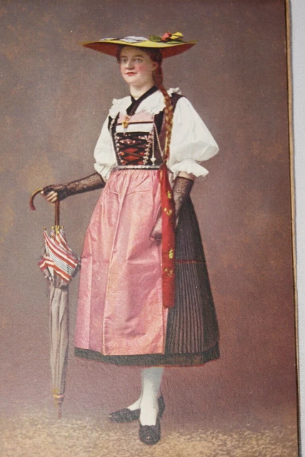 COSTUME SUISSE SAINT Gall Folklore Cpa Couleurs R1948 EUR 6,00