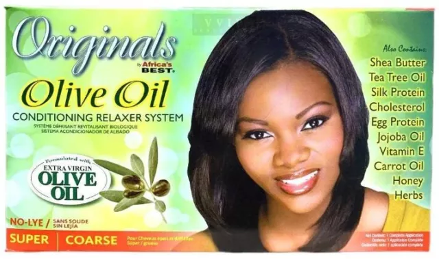 Africa's Best Originals Olive oil no-lye Relaxer * Super * AU STOCK