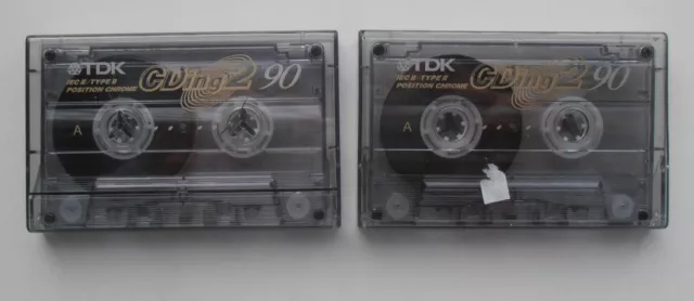 TDK CDING 2 90 AUDIO CASSETTES x 2