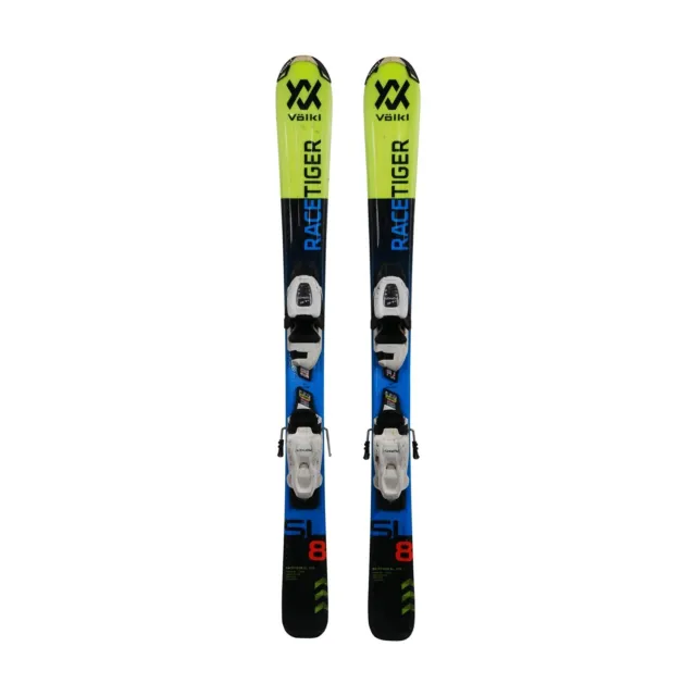 Gebrauchte Ski Junior Völkl racetiger SL + Bindungen - Qualität A 100 cm