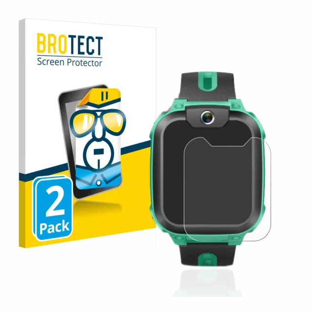 2x Protectora Pantalla para Imoo Watch Phone Z1 Pelicula Anti-Huellas