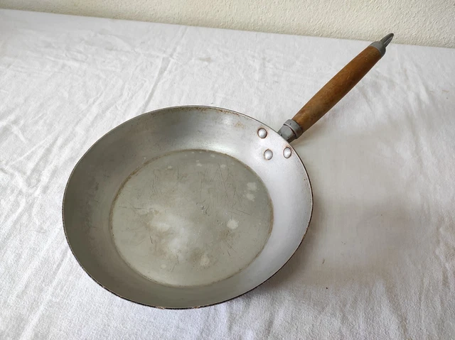 Ancienne Poele Casserole Crafond - Fonte D'alu Et Manche Bois
