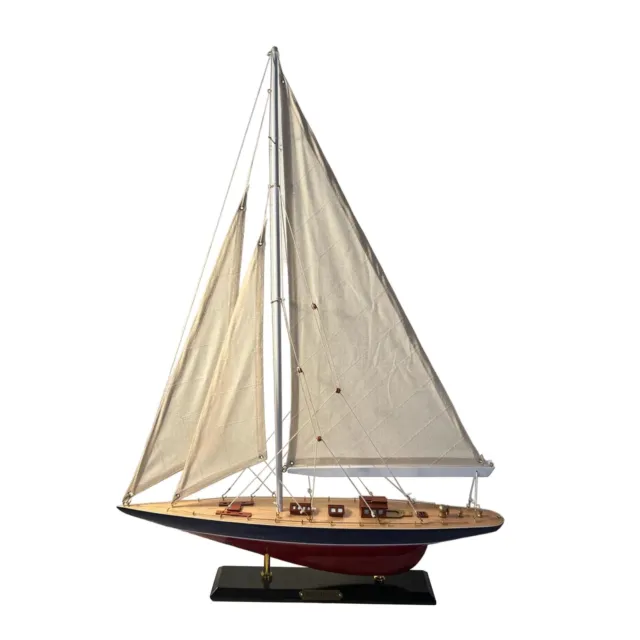 Detailed 50cm long wooden model Endeavour J Class Sailing Yacht