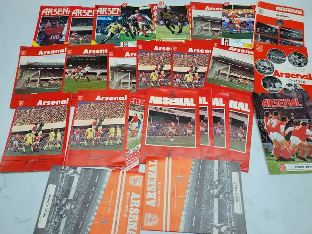 COLLECTION 1970'S - Some 1980's Arsenal Home Football Programmes x 25 £ ...
