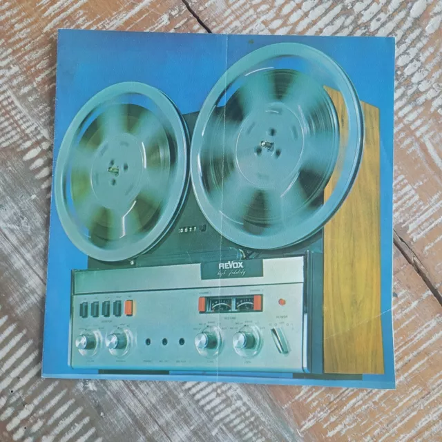Vintage Dealer Brochure Revox A77 Tape Deck