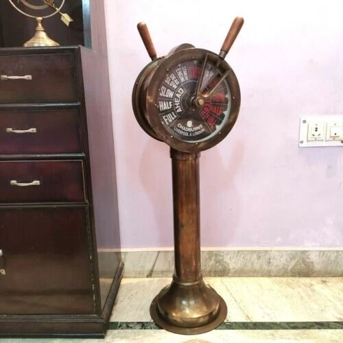 Vintage Style Ship's Engine Brass working Telegraph Nautical 43" Telegraph