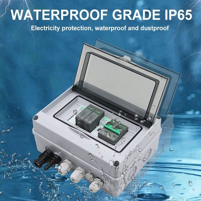 Protección de seguridad fotovoltaica Kombibox DC SPD impermeable 1 en 1 salida 200*150*95 mm
