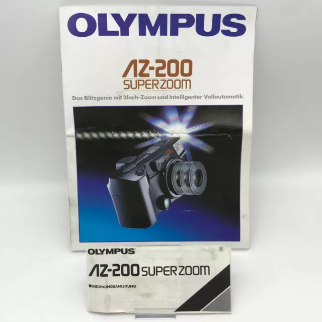 Olympus AZ-200 Super Zoom Bedienungsanleitung Kamera SLR Komplett Deutsch Manual