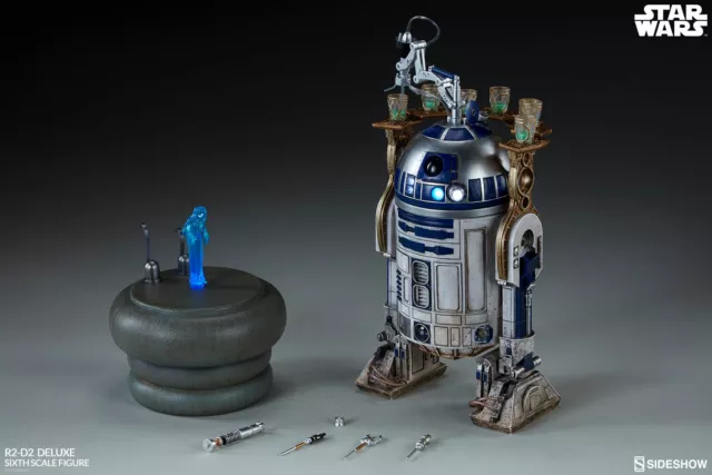 Star Wars R2-D2 Droid Deluxe Version action figure 1/6 Sideshow En Marron Boîte 2