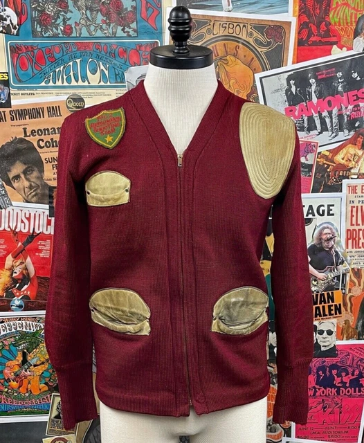 トップス 60s SKOOKUM shooting cardigan Vintage 1950s of 1960s Skookum Black Wool Shooting Hunting