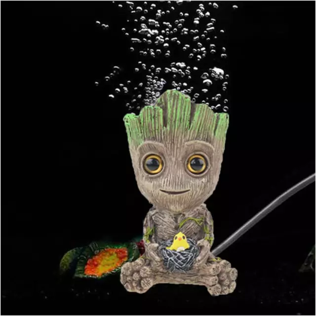 Aquarium Air Bubbler Fish Tank Air Stone Decorations Groot Resin Aquarium Decor