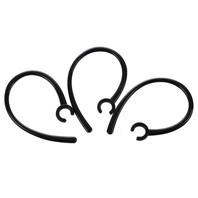 3 Pcs Handfree 5.5Mm Hole Black Plastic Earhook for Bluetooth Earphone R9Y4Y4