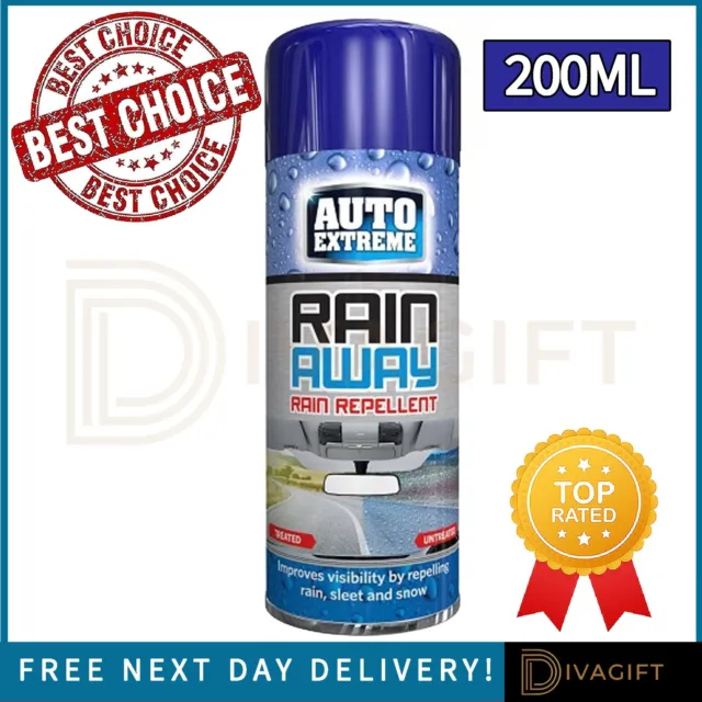 Rain Away Spray 200Ml Rain Repellent Auto Glass Mirror Snow Sleet Protector