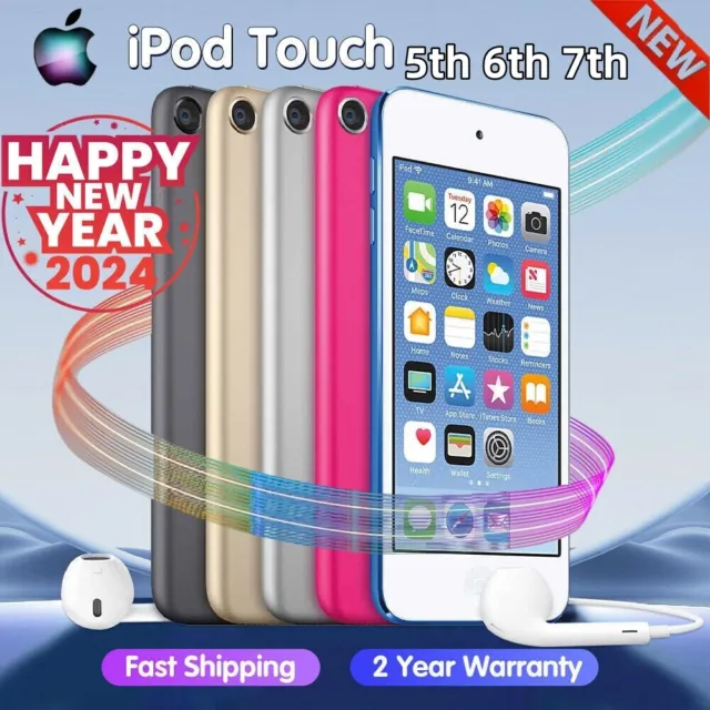 New，Apple iPod Touch 5th 6th 7th Gen 16/32/64/128/256GB MP4，Sealed Box，US STOCK