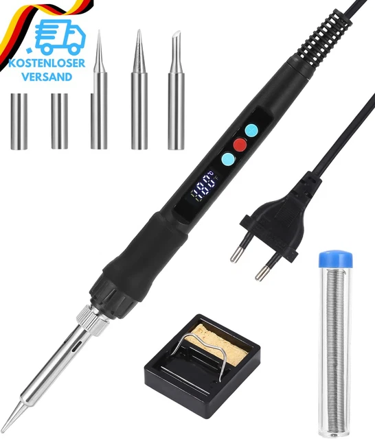 Lötkolben Set 388 Teile Mit Gewindeeinsätzen - Einstellbare Temperatur Für 3D Drucker