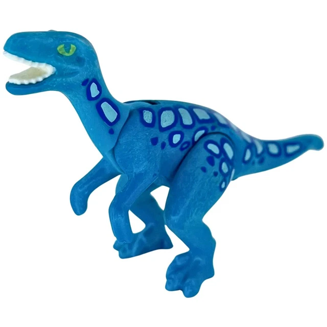 Set Playmobil Dinosaures - Tapis Bleu & Drapeau Expédition - Référence AA122 / EX-DI 3170 - Occasion