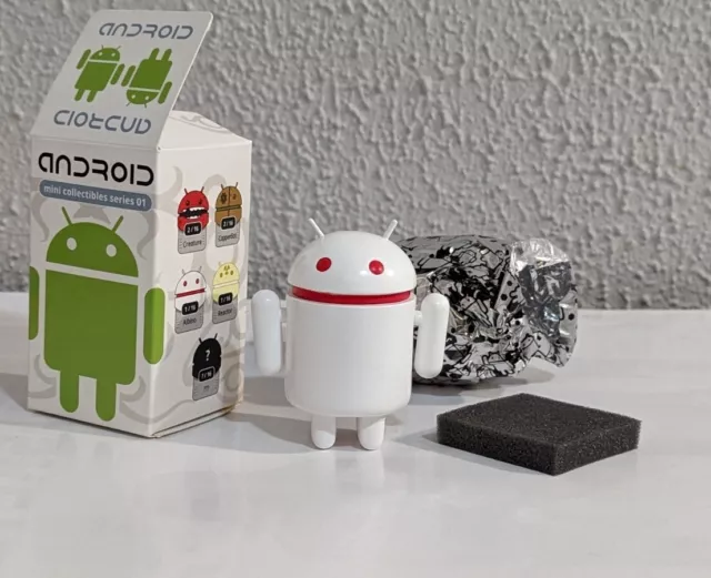 Android Mini Collectible Vinyl Figure Series 1 - ALBINO (Rare) Andrew Bell