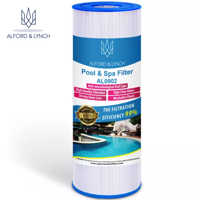 Alford & Lynch Hot Tub Filter for Unicel C-4326, Pleatco PRB25-IN, Rainbow 25