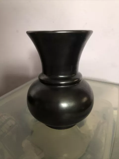 Vintage Prinknash Pottery Pewter Lustre Glaze Small Vase