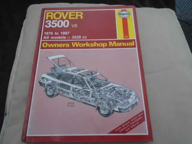 HAYNES ROVER 3500 V8/S SD1 MANUELL / INC VP EFi / GESCHWINDIGKEIT / AKTUALISIERTE ZULAGE 87