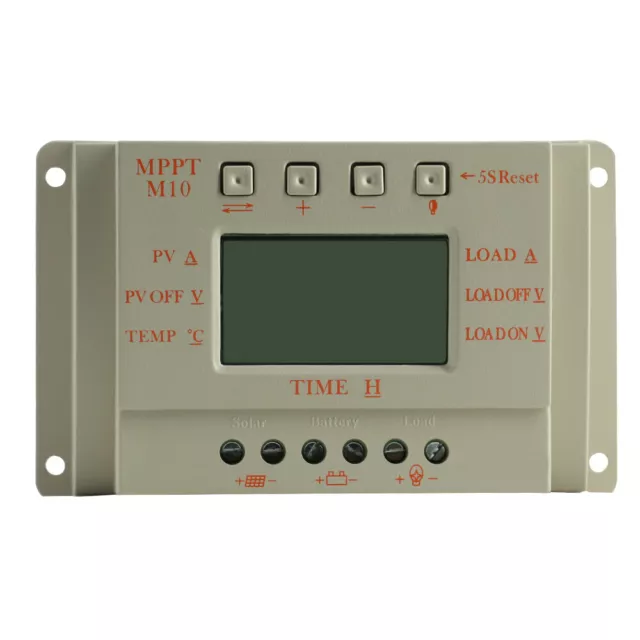 MPPT Solarladeregler 12V/24V 10A 20A 30A MPPT Ladegerät Regler USB LCD Display 2