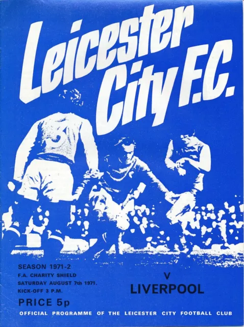 FA CHARITY SHIELD PROGRAMME 1971 Leicester City v Liverpool