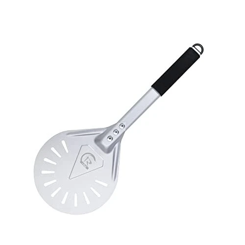 Turning Pizza Peel with 8&quote; Aluminum Round Pizza Paddle,20.5&quot