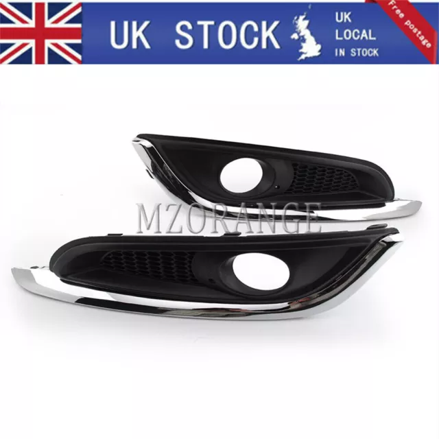2x Front Bumper Fog Light Lamp Cover Grille For Opel Vauxhall Insignia 2013-2017