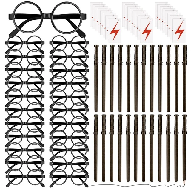 72X Zauberer-Motto-Gastgeschenke-Set mit 24 Zauberstabstiften, 24 Zaubererb G2E5