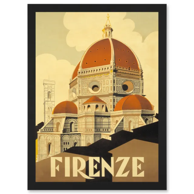Florenz Italien Basilika Santa Maria Fiore gerahmt A3 Wandkunstdruck