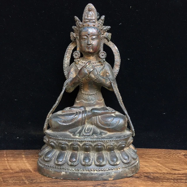 Chinese Exquisite Handmade Guanyin Bronze Statue