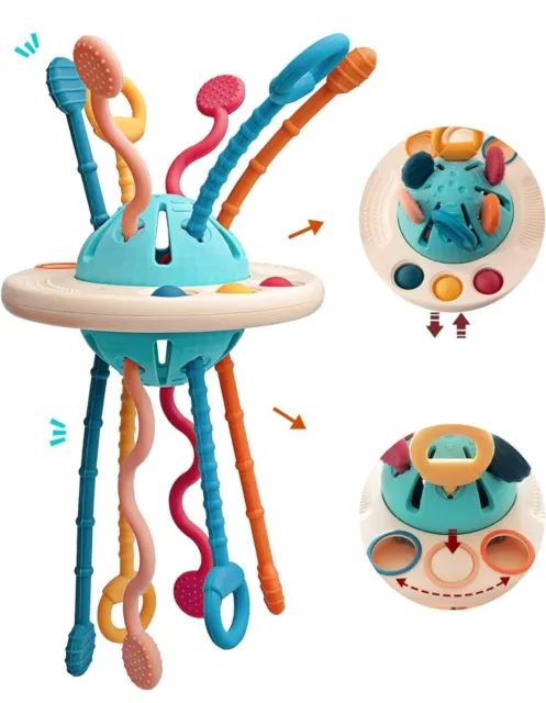 Baby Sensory Toys 12+ Months, Silicone Montessori Toys Early Educational Toys