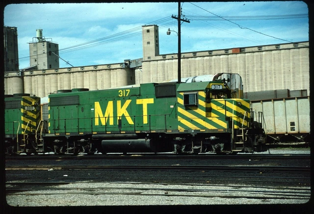 Original Rail Slide - MKT Missouri Kansas Texas 317 Fort Worth TX 5-21-1988
