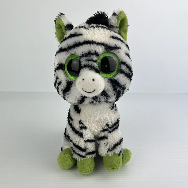 TY BEANIE BOO ZIG ZAG Zebra Soft Plush Toy Retired 2014 Regular