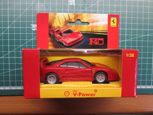 Shell F40 MODELLAUTO FERRARI MODELL F40 Shell V-Power1:38 EUR 5,00 - PicClick DE